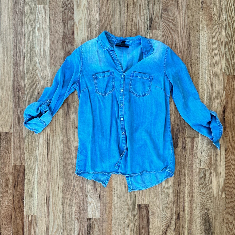 Wendy Bellissimo Denim Maternity Shirt